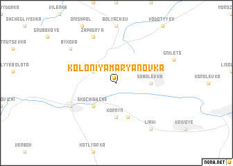 map of Koloniya Marʼyanovka