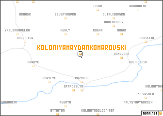 map of Koloniya Maydan Komarovski