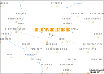 map of Koloniya Olizarka