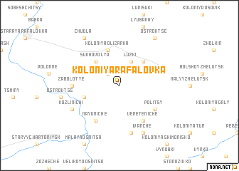 map of Koloniya Rafalovka