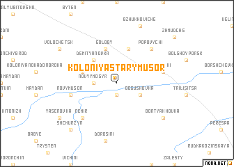 map of Koloniya Stary Musor