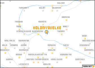 map of Koloniya Velʼke