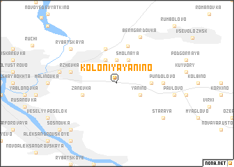 map of Koloniya Yanino
