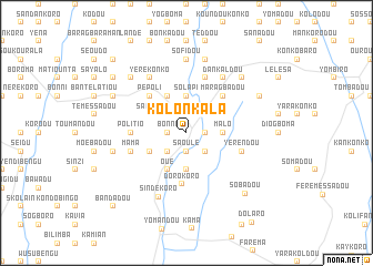 map of Kolonkala
