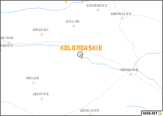 map of Kolonowskie