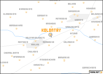 map of Kolontay