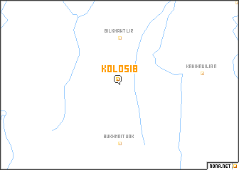 map of Kolosib