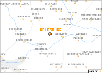 map of Kolosovka