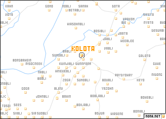 map of Kolota