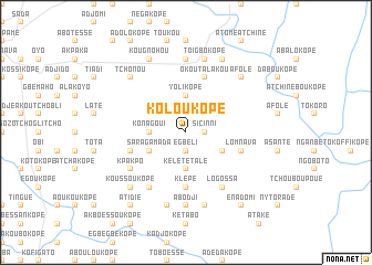 map of Koloukopé