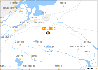 map of Kołowo