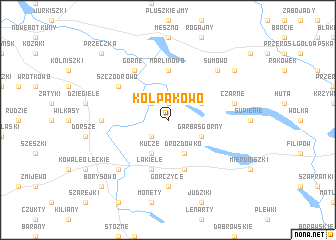 map of Kołpakowo