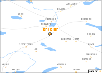 map of Kolpino