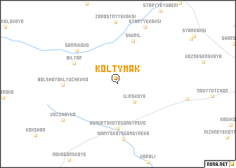 map of Koltymak