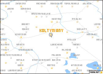 map of Kołtyniany