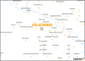 map of Kolūchābād