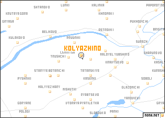 map of Kolyazhino