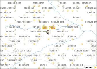 map of Kölzow
