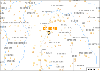 map of Komabo