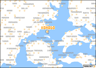 map of Komado