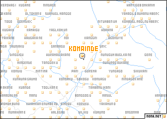 map of Komainde