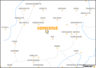map of Komakondo