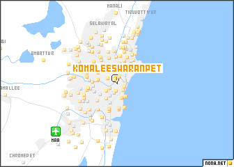 map of Komaleeswaranpet