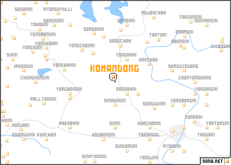 map of Kŏman-dong