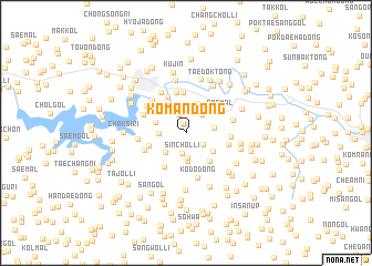 map of Koman-dong
