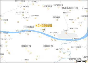 map of Komarëvo