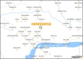 map of Komassanga