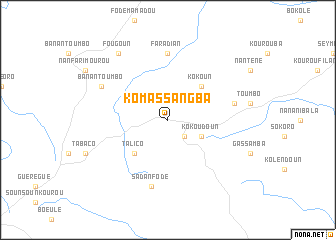 map of Komassangba