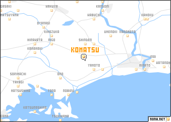 map of Komatsu