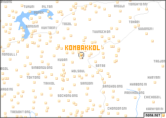 map of Kŏmbak-kol