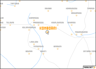 map of Komboari