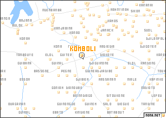 map of Komboli