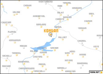 map of Kŏmdan