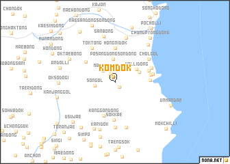 map of Komdŏk