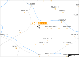 map of Kömeören