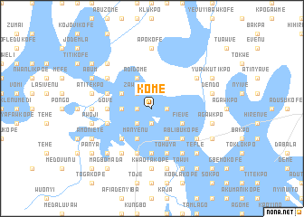 map of Kome