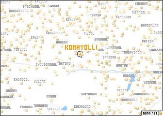map of Kŏmhyŏl-li