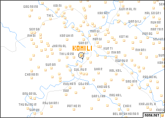 map of Komili
