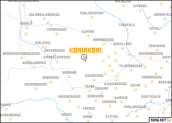 map of Kominkomi