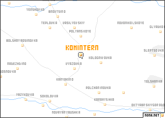 map of Komintern