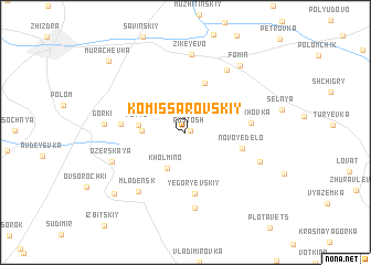 map of Komissarovskiy