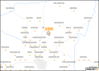 map of Komi