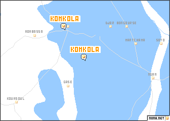 map of Komkola