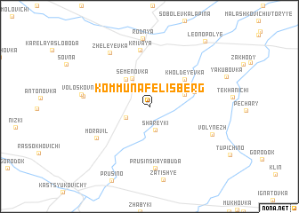 map of Kommuna Felisberg