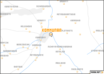 map of Kommunar