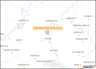 map of (( Kommuna Vperëd ))